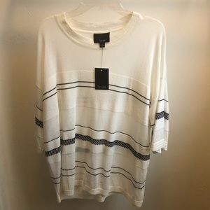 Lumiere striped blouse NWT sz large